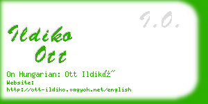 ildiko ott business card